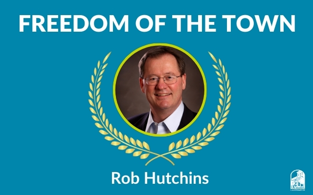 Freedom of the Town Mayor Hutchins Graphic