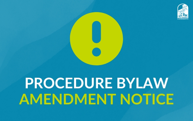 Procedure Bylaw Amendment Notice 640x400